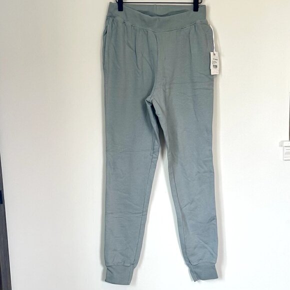 NWT Good American Good Waist Slim Joggers in Quarry - Size 2 (Medium) - Picture 2 of 6